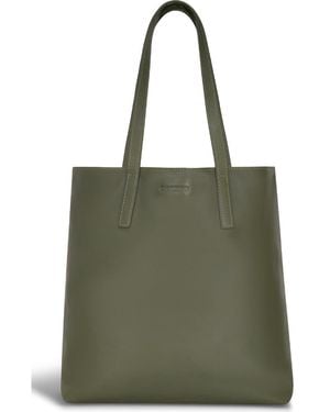 CHAMPS Onyx Leather Vertical Tote - Green