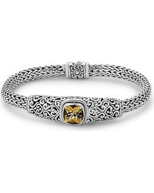 Samuel B. Amethyst Bracelet - Metallic