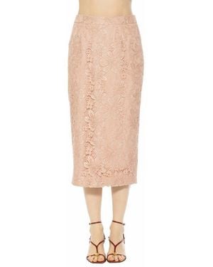Alexia Admor Taye Lace Midi Pencil Skirt - Natural