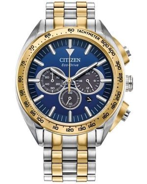 Citizen Eco-Drive Bracelet Strap Chronograph Watch, 39.2Mm - Gray
