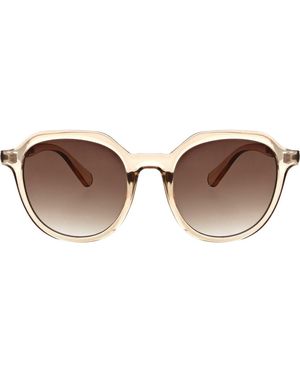 BCBGeneration 53Mm Geometric Round Sunglasses - Brown