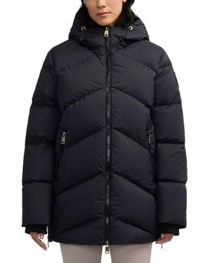 Scotch & Soda Fallon Inverted Chevron Quilted Down Jacket - Black