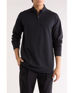 Travis Mathew Upgraded Quarter Zip Pullover - Black