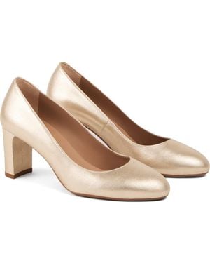 LK Bennett Winola Block Heel Pump - Natural
