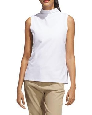 adidas Funnel Neck Golf Top - White