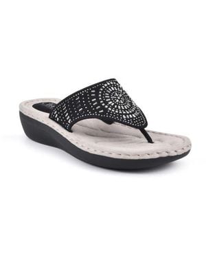 White Mountain Cienna Thong Sandal - White