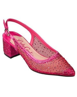 Lady Couture Demin Slingback Pump - Pink