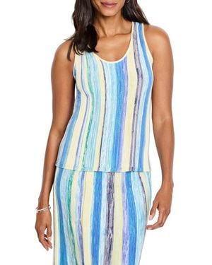 NIC+ZOE Coast Crush Tank - Blue