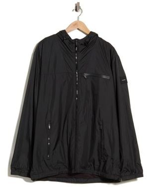 Calvin Klein Hooded Windbreaker - Black