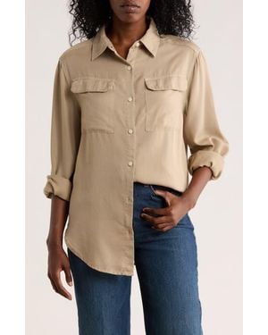 Tailor Vintage Utility Button-Up Shirt - Natural