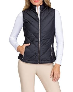 Tail Sonny Quilted Golf Vest - Blue