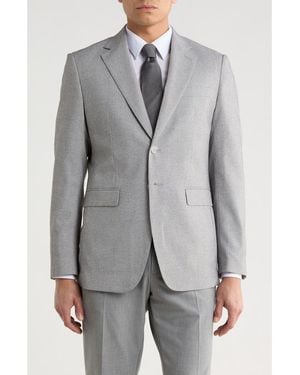 Tahari Slim Fit Plaid Sport Coat - Gray
