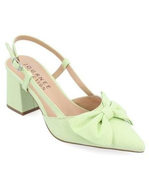 Journee Collection Tailynn Slingback Pump - Green