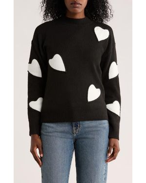 Love By Design Love Heart Sweater - Black