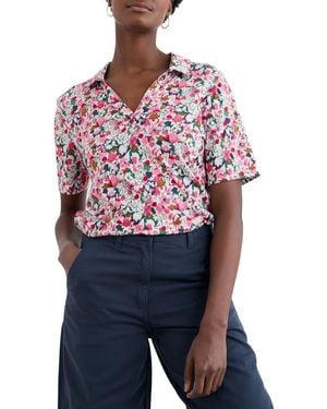 Seasalt Cornwall Misty Sky Organic Cotton Blend Shirt - Blue