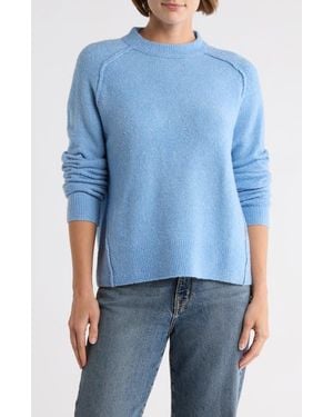 Melrose and Market Raglan Crewneck Sweater - Blue