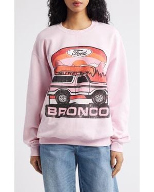 Merch Traffic Bronco Graphic Sweatshirt - Red