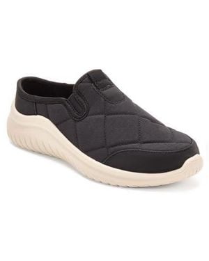 Dearfoams Quilted Woven Mule - Black