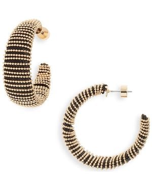 Nordstrom Metallic Thread Hoop Earrings