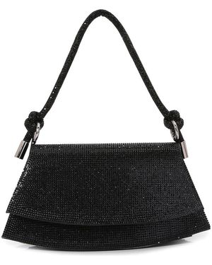 BERNESS Rhinestone Shoulder Bag - Black