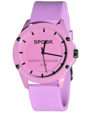 SPGBK WATCHES Silicone Strap Logo Watch - Pink