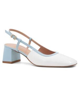Bruno Magli Tasa Square Toe Slingback Pump - White