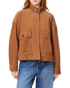 Scotch & Soda Corduroy Cropped Utility Jacket - Blue