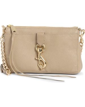Rebecca Minkoff Megan Top Zip Crossbody Bag - Natural
