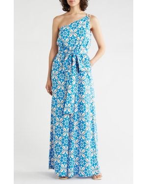 Tori Richard Flowrie Libby Jumpsuit - Blue