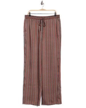 10 Crosby Derek Lam Aurely Draped Wide Leg Pants - Brown