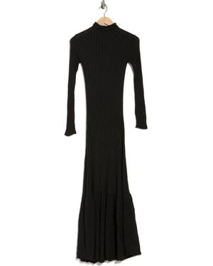Go Couture Long Sleeve Maxi Dress - Black