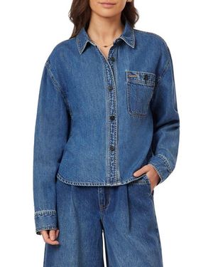 Scotch & Soda The Crop Denim Shirt - Blue