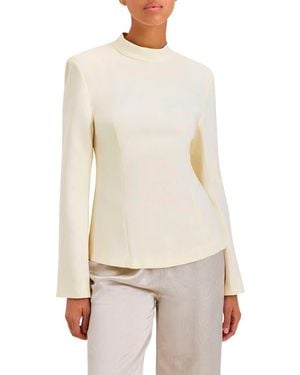 Solid & Striped The Ronit Open Back Long Sleeve Top - White
