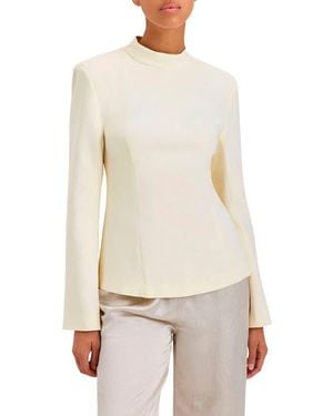 Solid & Striped The Ronit Open Back Long Sleeve Top - White