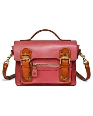 Old Trend Aster Mini Leather Satchel - Red