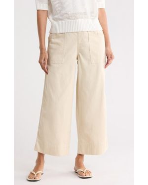 Sanctuary Tie Front Wide Leg Pants - Natural
