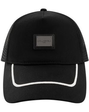 Karl Lagerfeld Plaque Patch Mesh Baseball Cap - Black