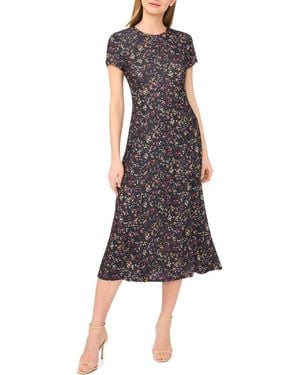 Ted Baker Cap Sleeve Midi Dress - Multicolor