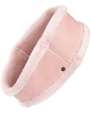 UGG Genuine Shearling Reversible Headband - Pink
