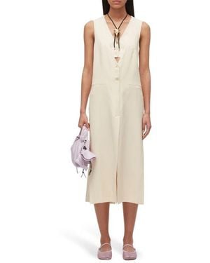 3.1 Phillip Lim Tailored Vest Midi Dress - Natural