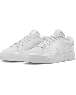 Nike Court Legacy Lift Platform Sneaker - White