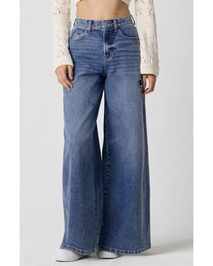 Florence By Mills Total Softie Heart Wide Leg Jeans - Blue