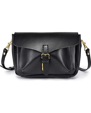 Old Trend Isla Leather Crossbody Bag - Black