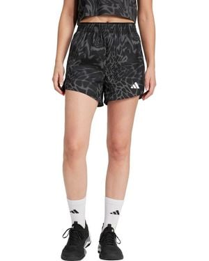 adidas 3-Stripes High Waist Climacool Shorts - Black