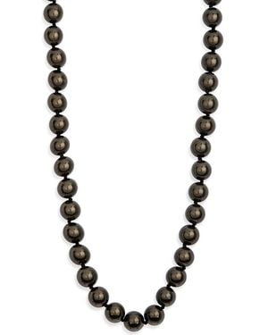 Kenneth Jay Lane Faux Pearl Necklace - Black
