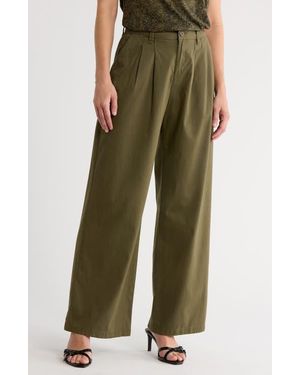 Sanctuary Pleated Wide Leg Pants - Green