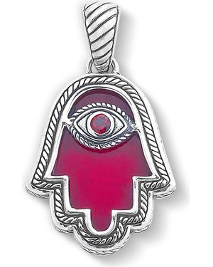 Samuel B. Hamsa Pendant - Red