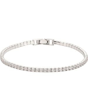 Adornia Cubic Zirconia Tennis Bracelet - Metallic