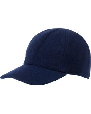 Amicale Wool & Cashmere Faux Shearling Lined Knit Baseball Cap - Blue