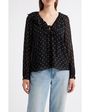 Rails Honora Ruffle Top - Black